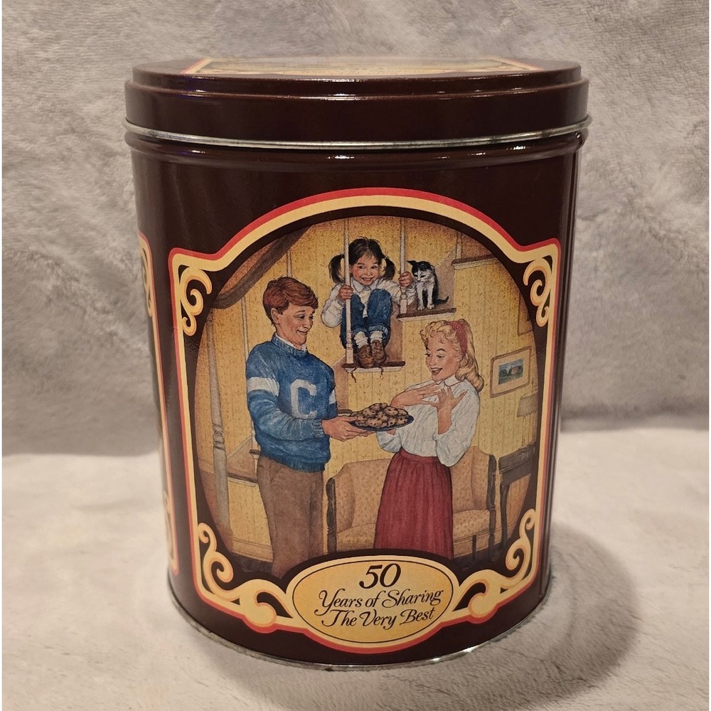 Vintage Nestle Toll House Morsels 50th Anniversary Commemorative Tin 1939-1989